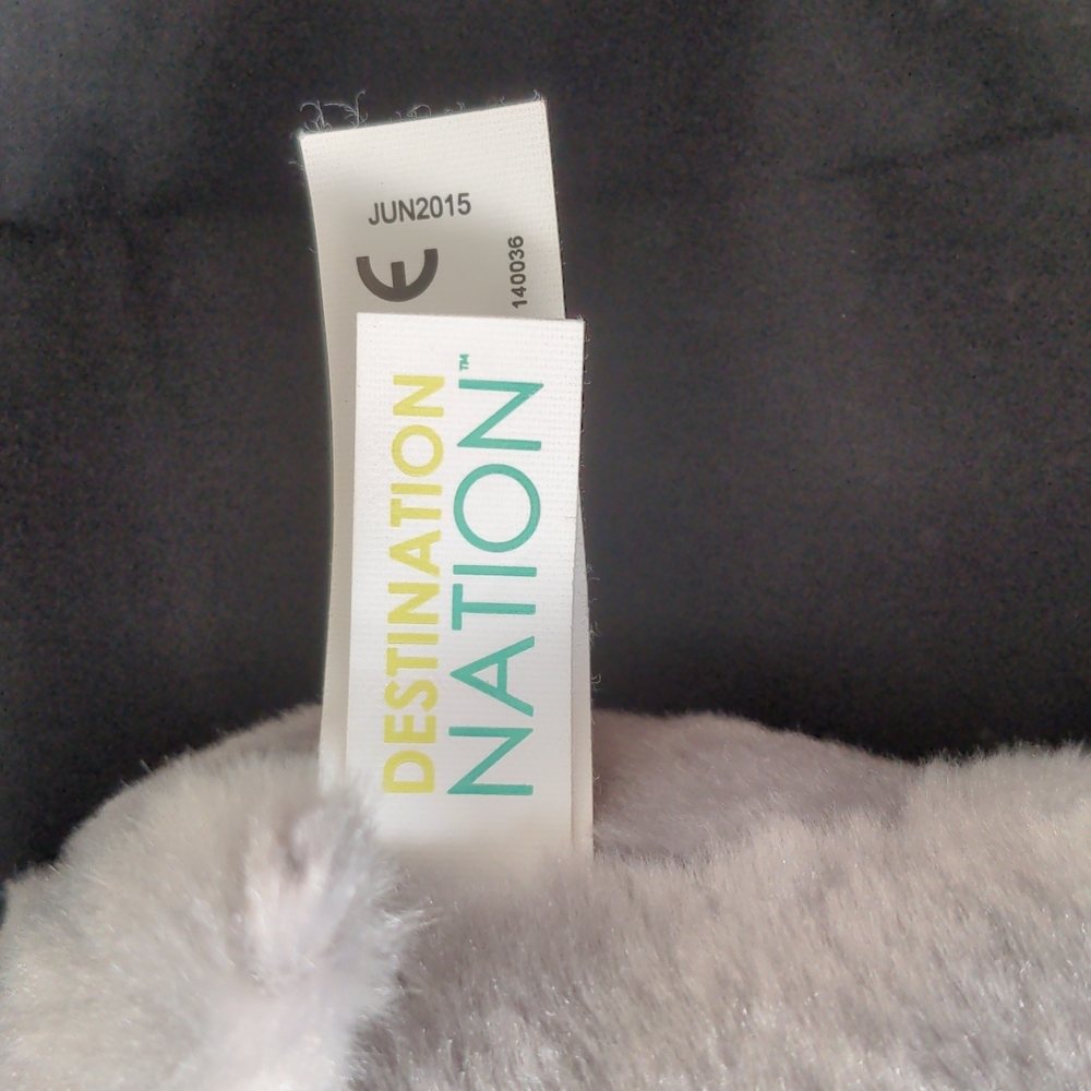 Destination Nation Aurora Gray Plush Stuffed Animal Tusk Elephant Jun 2015 - Picture 7 of 8
